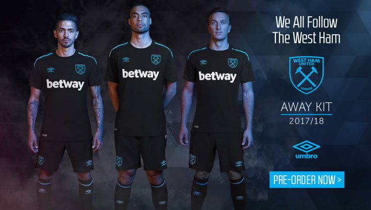 The new Black and Bluefish away kit