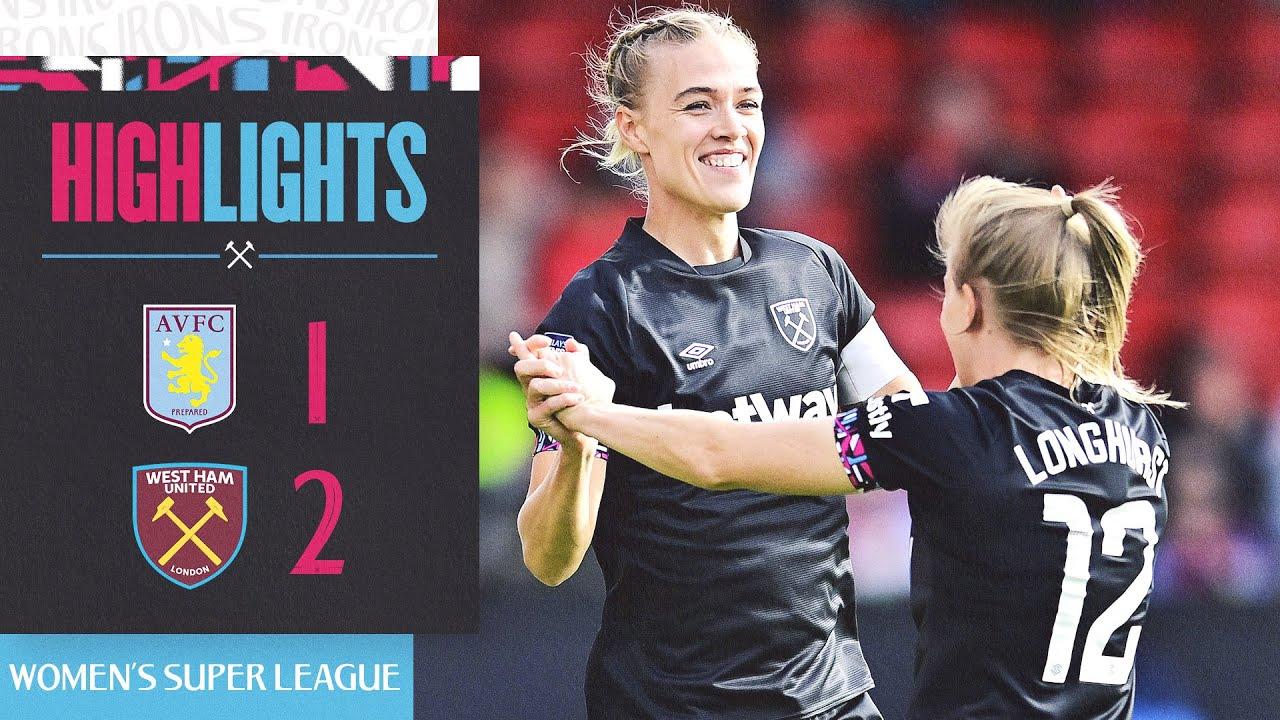Aston Villa 1-2 West Ham | Hammers Claim Second WSL Win | Women's Super League Highlights