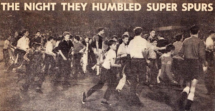 West Ham beat champions Tottenham in 1961