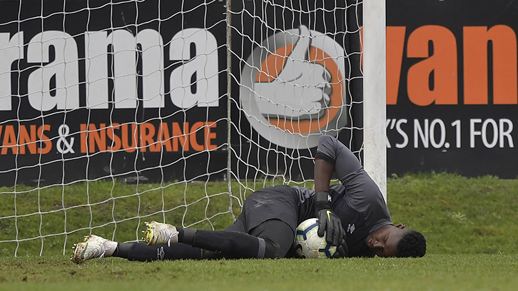 Anang makes his penalty stop