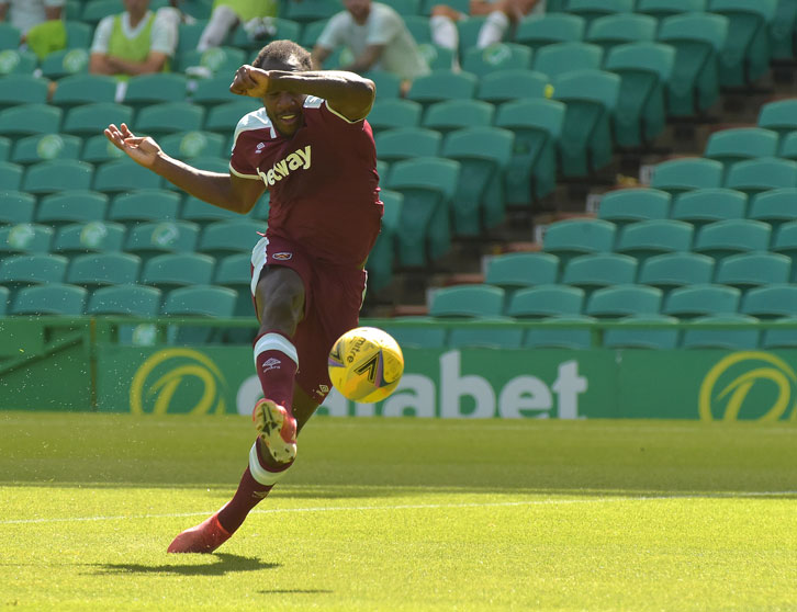 Michail Antonio scored twice in Saturday's pre-season win at Celtic Park
