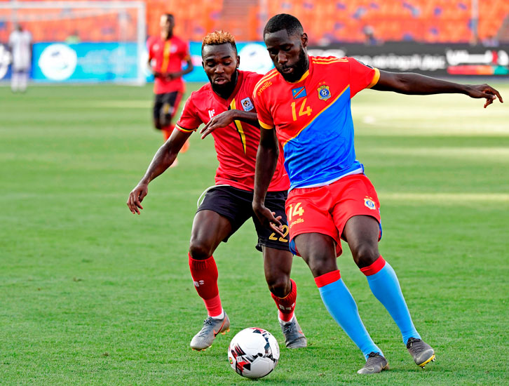 Arthur Masuaku in action for DR Congo