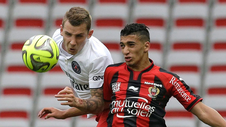 Said Benrahma playing for Nice