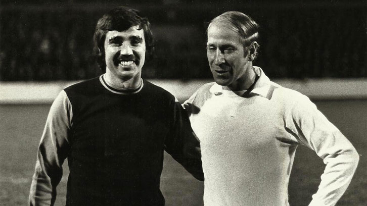 Ronnie Boyce and Bobby Charlton