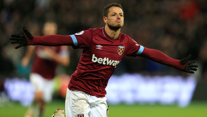 Chicharito has scored five Premier League goals for the Hammers this season