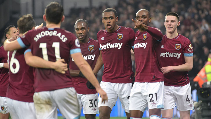 Issa Diop celebrates victory over Huddersfield