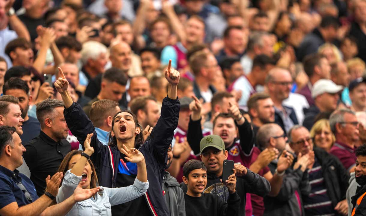 Fans at London Stadium