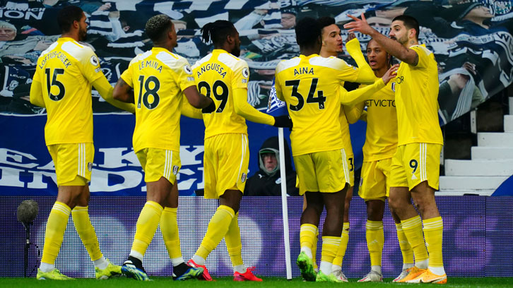 Fulham celebrate scoring