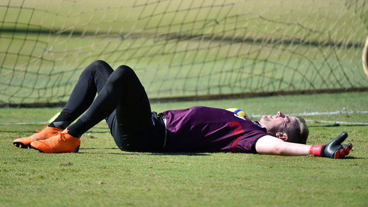 Joe Hart has been working hard at the Hammers' training camp in Miami this week