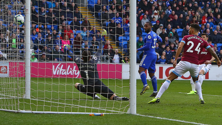 Junior Hoilett puts Cardiff City ahead