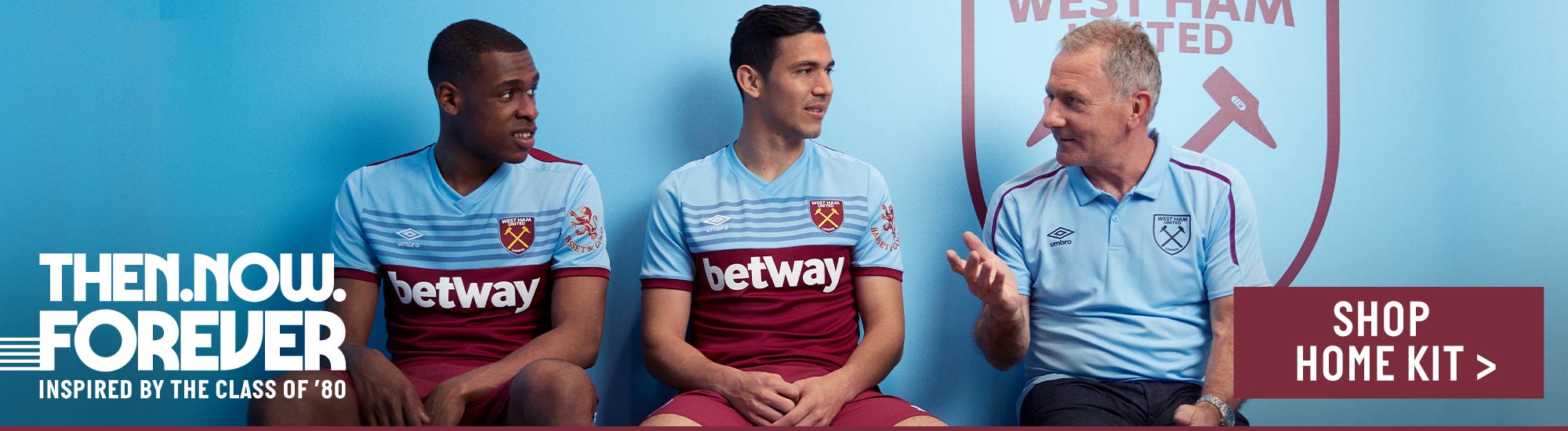 West Ham Home kit promo