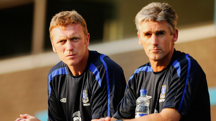 David Moyes and Alan Irvine at Everton