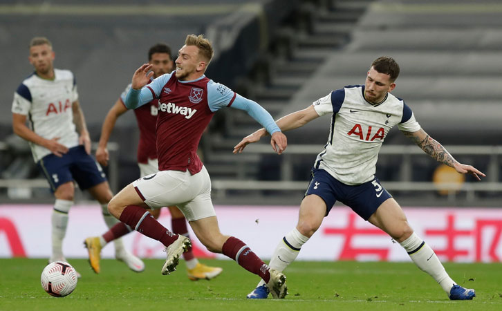 Jarrod Bowen in action at Tottenham in October