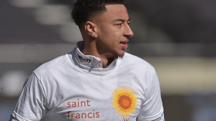 Jesse Lingard in training