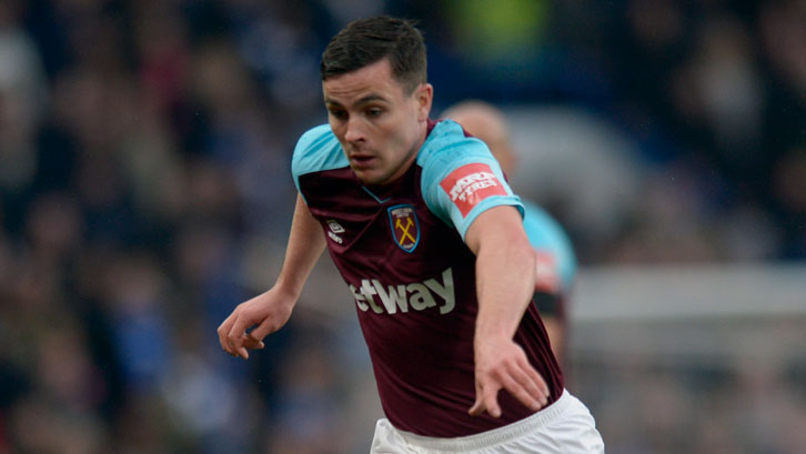Josh Cullen in action against Chelsea