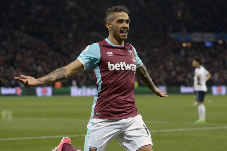 Lanzini celebrates v Spurs