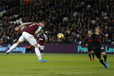 Arnautovic thought he had given the Hammers the lead