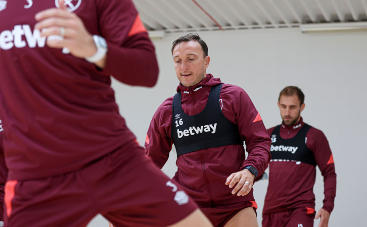 Mark Noble in the gym