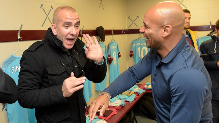 Paolo Di Canio and Trevor Sinclair