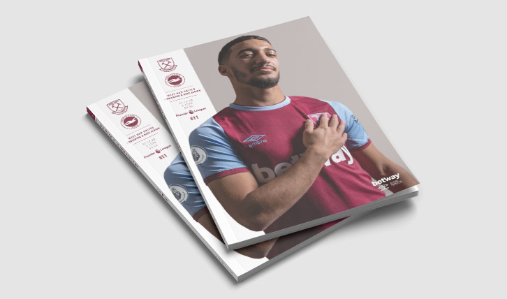 Official Programme cover v Brighton