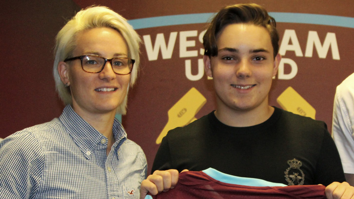 General manager Karen Ray with Ladies managing director Jack Sullivan