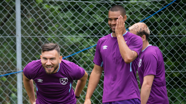 Winston Reid has enjoyed being back out on the training pitch with his teammates