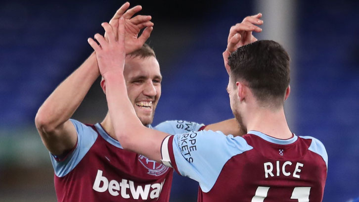 Declan Rice and Tomas Soucek