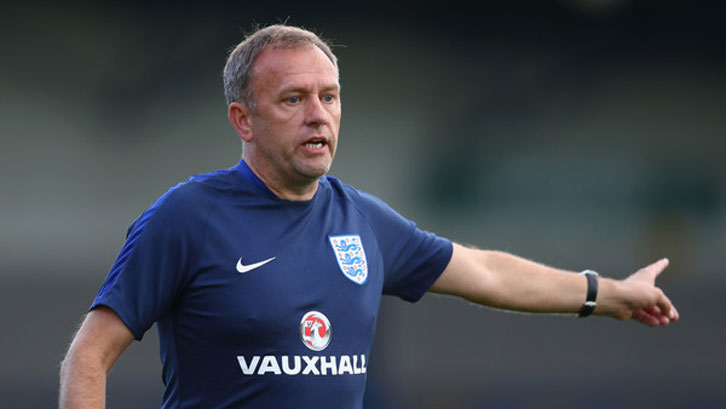 Mark Robson in England coaching wear