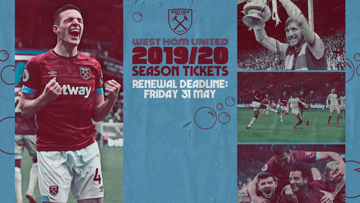 2019/20 Season Ticket renewals