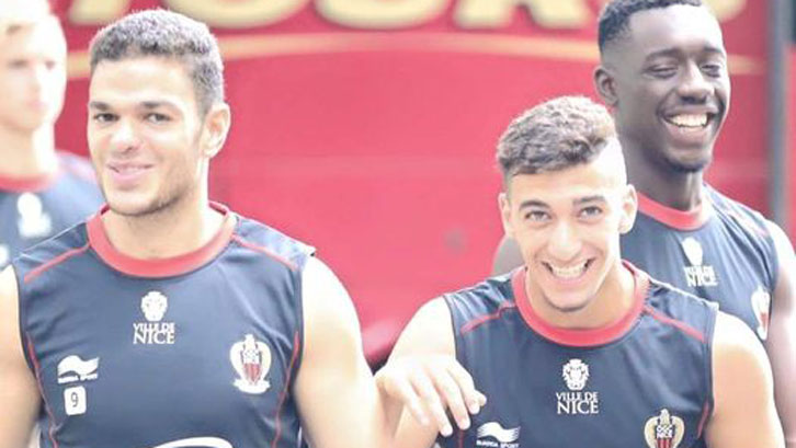 Benrahma with Ben Arfa
