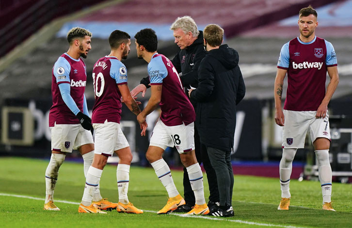 David Moyes and his players
