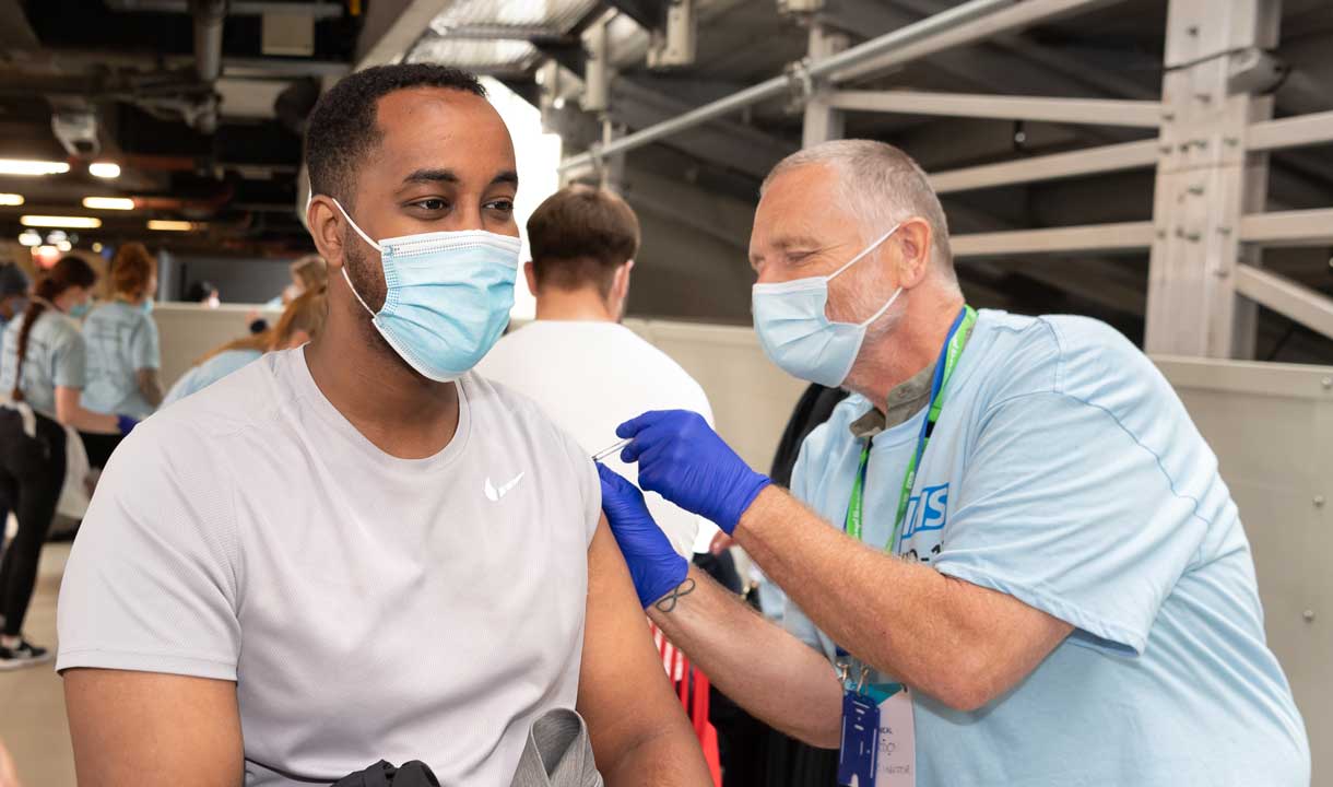 Get vaccinated to be in with the chance of winning a West Ham United signed shirt