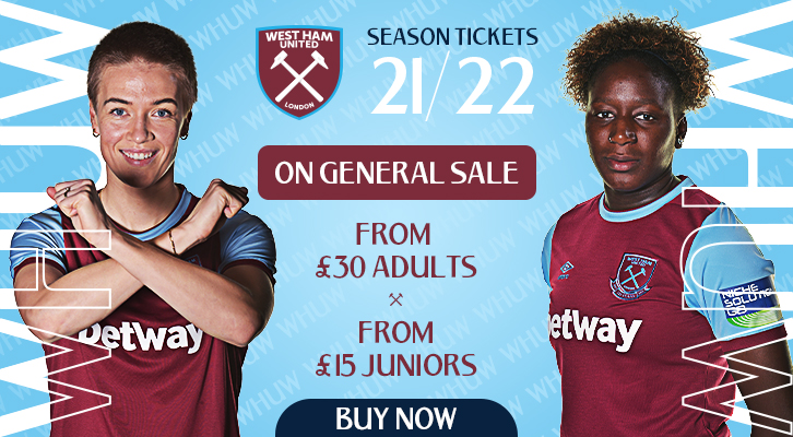 onderbreken hengel Monteur Purchase your West Ham United women's 2021/22 season ticket | West Ham  United