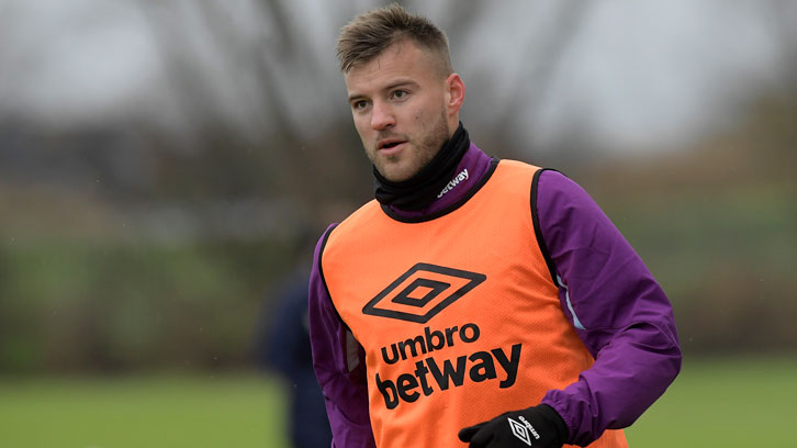 Andriy Yarmolenko in training at Rush Green