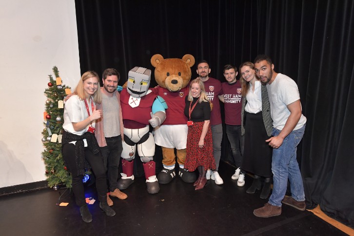 Mark Noble, Robert Snodgrass and Aaron Cresswell at Stratford Circus Arts Centre